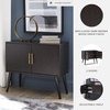 image:imageSignature Design by Ashley Orinfield Contemporary Accent Cabinet with 2 Doors Dark BrownDark Brown