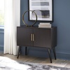 image:imageSignature Design by Ashley Orinfield Contemporary Accent Cabinet with 2 Doors Dark BrownDark Brown