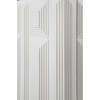 image:imageSignature Design by Ashley Ornawel Contemporary 4Door Accent Cabinet with 2 Shelves Step Pattern and Lightly Distressed Finish White