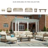 image:imageSignature Design by Ashley Outdoor Ottoman with Cushion Brown