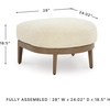 image:imageSignature Design by Ashley Outdoor Ottoman with Cushion Brown
