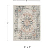 image:imageSignature Design by Ashley Outdoor Rug Blue and Orange Medallion 5 x 7
