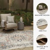 image:imageSignature Design by Ashley Outdoor Rug Blue and Orange Medallion 5 x 7