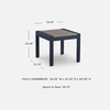 image:imageSignature Design by Ashley Outdoor Side Table Navy BlueDriftwood