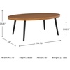 image:imageSignature Design by Ashley Oval Outdoor Coffee Table TwoTone BrownOutdoor Coffee Table