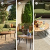image:imageSignature Design by Ashley Oval Outdoor Coffee Table TwoTone BrownOutdoor Coffee Table