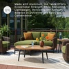 image:imageSignature Design by Ashley Oval Outdoor Coffee Table TwoTone BrownOutdoor Coffee Table