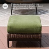 image:imageSignature Design by Ashley Oval Outdoor Coffee Table TwoTone BrownOutdoor Ottoman