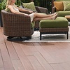 image:imageSignature Design by Ashley Oval Outdoor Coffee Table TwoTone BrownOutdoor Ottoman