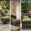 image:imageSignature Design by Ashley Oval Outdoor Coffee Table TwoTone BrownOutdoor Ottoman