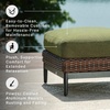 image:imageSignature Design by Ashley Oval Outdoor Coffee Table TwoTone BrownOutdoor Ottoman