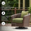 image:imageSignature Design by Ashley Oval Outdoor Coffee Table TwoTone BrownOutdoor Swivel Lounge Chair