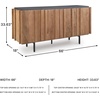 image:imageSignature Design by Ashley Quintavious Casual Accent Cabinet with AntiTipping Light Brown amp Black