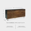 image:imageSignature Design by Ashley Roranville 69 Sideboard Buffet Accent CabinetBlack  Dark Brown