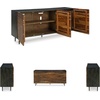 image:imageSignature Design by Ashley Roranville 69 Sideboard Buffet Accent CabinetBlack  Dark Brown
