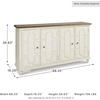 image:imageSignature Design by Ashley Roranville 69 Sideboard Buffet Accent CabinetWhite