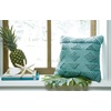 image:imageSignature Design by Ashley Rustingmere Casual Square IndoorOutdoor Pillow with Geometric Design 16 x 16 GreenTeal