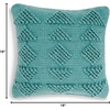 image:imageSignature Design by Ashley Rustingmere Casual Square IndoorOutdoor Pillow with Geometric Design 16 x 16 GreenTeal