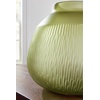 image:imageSignature Design by Ashley Scottyard Vase Olive Green Carved Glass Vase for IndoorOutdoor Styling Watertight Accent for Fresh Florals and Greenery 55 W x 55 D x 1725 HLight Green