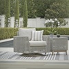 image:imageSignature Design by Ashley Seton Creek Casual Outdoor Weather Resistant Swivel Lounge Chair with Removable Cushion Gray