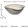 image:imageSignature Design by Ashley Solariston Contemporary Novelty IndoorOutdoor Glass Bowl Light Brown amp Gray