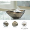 image:imageSignature Design by Ashley Solariston Contemporary Novelty IndoorOutdoor Glass Bowl Light Brown amp Gray