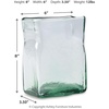 image:imageSignature Design by Ashley Taylow Casual IndoorOutdoor Watertight Glass Vase with Wide Mouth Set of 3 Light GreenLight Green
