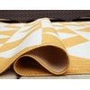 image:imageSignature Design by Ashley Thomley Casual IndoorOutdoor Geometric 5 x 7 Rug with Non Slip Backing Yellow amp White79 x 911 Rectangular