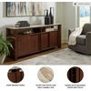 image:imageSignature Design by Ashley Tobinville Contemporary 4Door Accent Cabinet with Fixed Shelves Dark Brown
