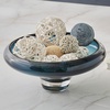 image:imageSignature Design by Ashley Vallborough Contemporary Round IndoorOutdoor Glass Bowl Blue