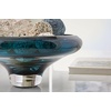 image:imageSignature Design by Ashley Vallborough Contemporary Round IndoorOutdoor Glass Bowl Blue