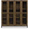 image:imageSignature Design by Ashley Wrenridge Casual Accent Cabinet with AntiTipping and Adjustable Shelf Light Brown