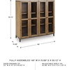 image:imageSignature Design by Ashley Wrenridge Casual Accent Cabinet with AntiTipping and Adjustable Shelf Light Brown