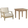 image:imageSignature Ashley Clare View Lounge Chair  Gerianne End Table Outdoor Furniture Set