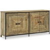 image:imageSignature Design by Ashley 64 Casual Wood Accent Cabinet with Doors