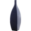 image:imageSignature Design by Ashley Abtinson Modern Indoor and Outdoor Glazed Ceramic Vase for IndoorOutdoor Use Faux amp Dried Florals Only Blue 65 W x 5 D x 1638 H65 W x 5 D x 16 H