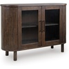 image:imageSignature Design by Ashley Accent Cabinet Mango Wood Fluted Glass