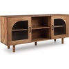 image:imageSignature Design by Ashley Adway 64Inch Wood Accent Storage Cabinet Brown
