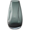 image:imageSignature Design by Ashley Beamund Contemporary Glass Vase Indoor and Outdoor Use Wide Mouth Watertight for Fresh Florals Blue 513 W x 513 D x 925 HBlue