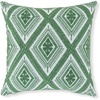 image:imageSignature Design by Ashley Bellvale Contemporary Square IndoorOutdoor Pillow with Embroidered Diamond Design 16 x 16 Green amp White