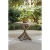 image:imageSignature Design by Ashley Carmel Bay Outdoor Square End Table Beige Patio Accent Table with Porcelain Top