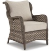 image:imageSignature Design by Ashley Clear Ridge Outdoor Handwoven Wicker Cushioned Lounge Chair 2 Count Light BrownLight Brown