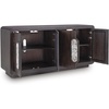 image:imageSignature Design by Ashley Elliston Contemporary Accent Cabinet with AntiTipping Dark Brown