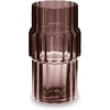 image:imageSignature Design by Ashley Fluted Glass Vase Dark Mauve 14 Inch5W x 5D x 10H
