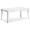 image:imageSignature Design by Ashley Hyland Wave Modern Weather Resistant HDPE Outdoor Coffee Table WhiteWhite