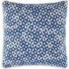 image:imageSignature Design by Ashley Jaycott NextGen Nuvella Contemporary IndoorOutdoor Weather Resistant Geometric Pillow with Machine Washable Cover Set of 4 Blue amp White