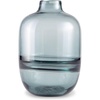 image:imageSignature Design by Ashley Lemmitt Amber Glass Table Vase 12 Inch Tall Contemporary Bottle Vase Watertight Indoor Outdoor Glass Construction Decorative Centerpiece AmberTransparent Blue
