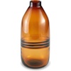 image:imageSignature Design by Ashley Lemmitt Amber Glass Table Vase 12 Inch Tall Contemporary Bottle Vase Watertight Indoor Outdoor Glass Construction Decorative Centerpiece AmberTransparent Brown