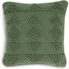 image:imageSignature Design by Ashley Rustingmere Casual Square IndoorOutdoor Pillow with Geometric Design 16 x 16 GreenGreen