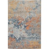 image:imageSignature Design by Ashley Wraylen 53 x 7 Blue and Burnt Orange Rug IndoorOutdoor Low Pile Machine Woven Style 92 Polyester 8 Polypropylene for Patios or Living Rooms Multi Color53 x 7 Rectangular